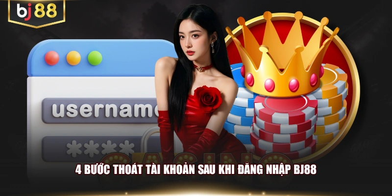 4 bước thoát tài khoản sau khi đăng nhập BJ88